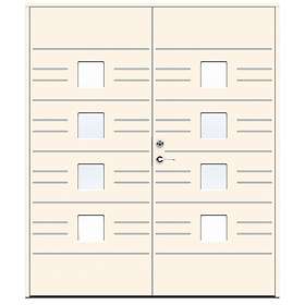 Swedoor Jeld-Wen Parytterdörr Character Leon Glas 18x20