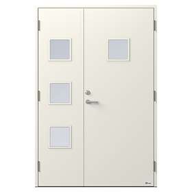 NorDan Parytterdörr Kvadraten 839PG1+3 Glas 14x21