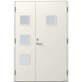 NorDan Parytterdörr Kvadraten 839PG1+3 Glas 17x21