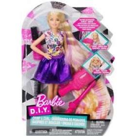 Barbie D.I.Y Crimps & Curls Doll DWK49