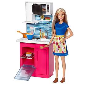Barbie Doll & Kitchen Playset DVX54