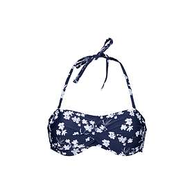 Abecita Blue Flower Twisted Bandeau Bikiniöverdel (Dame)