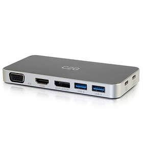 C2G USB-C Docking Station With HDMI, DisplayPort and VGA