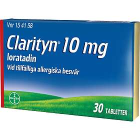 Bayer Clarityn 10mg Loratadine 30 Tabletter