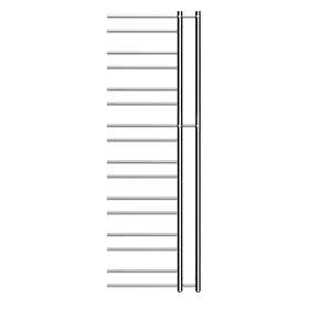 Nordhem Grundversion TJKC1550V 352W 500x1540 (Krom)