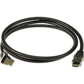 Klotz HDMI - HDMI High Speed with Ethernet (angled) 3m