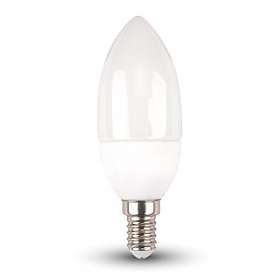5er V-TAC LED LED-Lampe Candle with Tip 4W-30W 320lumen E14 2700k Kerze EEK A+ 