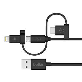 Belkin USB A - USB Micro-B (with Lightning and USB C) 2.0 1.2m
