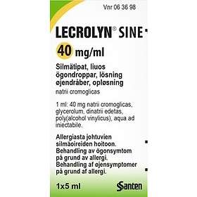 Lecrolyn Sine Ögondroppar 40 mg/ml mg/ml 5ml
