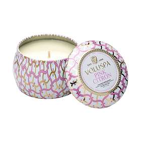 Voluspa Petite Decorative Tin Candle Pink Citron