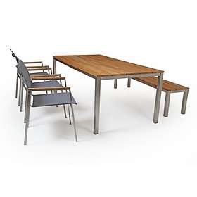 Brafab Grupp Hinton 200x100cm (inkl. 3st Karmstolar, Bänk)