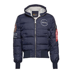 alpha industries apollo 11 hooded puffer jacket