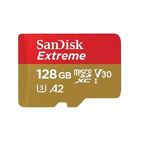 SanDisk Extreme microSDXC Class 10 UHS-I U3 V30 A2 160/90Mo/s 128Go