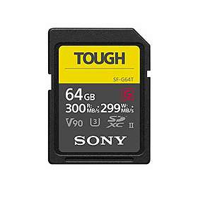 Sony Tough SDXC Class 10 UHS-II U3 V90 300/299MB/s 64GB