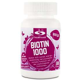 Healthwell Biotin 1000 100 Kapslar