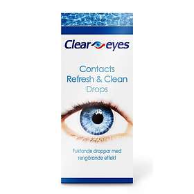 Clear Eyes Contacts Refresh & Clean Eye Drops 10ml