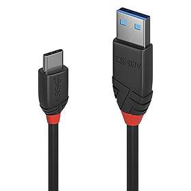 Lindy Black Line 5A USB A - USB C 3.1 1.5m
