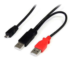 StarTech 2x USB A - USB Micro-B 2.0 0.9m