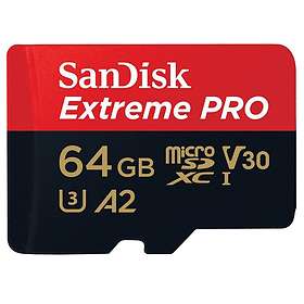 SanDisk Extreme Pro microSDXC Class 10 UHS-I U3 V30 A2 170/90MB/s 64GB