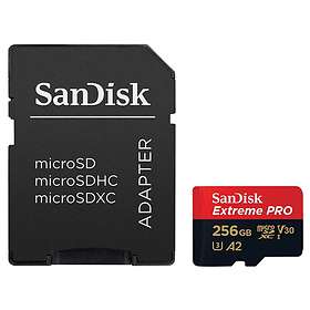 SanDisk Extreme Pro microSDXC Class 10 UHS-I U3 V30 A2 170/90Mo/s 256Go