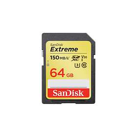 SanDisk Extreme SDXC Class 10 UHS-I U3 V30 150/60MB/s 64GB