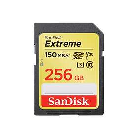 SanDisk Extreme SDXC Class 10 UHS-I U3 V30 150/70MB/s 256GB