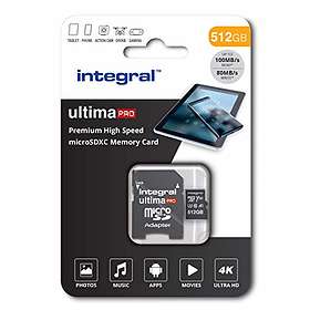 Integral UltimaPro Premium microSDXC Class 10 UHS-I U3 V30 A1 100/80MB/s 512GB