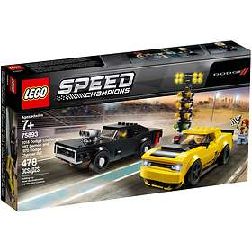 LEGO Speed Champions 75893 2018 Dodge Challenger SRT Demon & 1970 Dodge Charge
