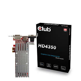 Club 3D Radeon HD4350 (PCI-E x1) Passive LP HDMI 512MB