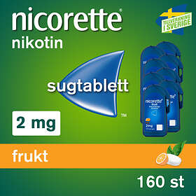 Nicorette Fruit 2mg 160 Sugtabletter