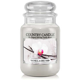 Country Candle Large Jar 2 Wick Bougies Parfumées Vanilla Orchid