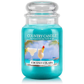 Country Candle Large Jar 2 Wick Bougies Parfumées Coconut Colada