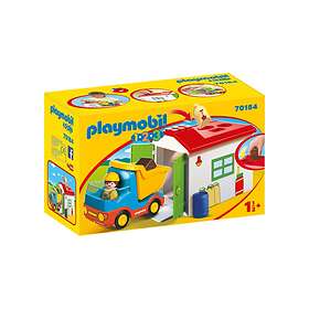 Playmobil 1.2.3 70184 Ouvrier avec camion et garage