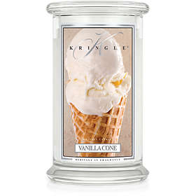 Kringle Candle Large Classic Jar 2 Wick Scented Candle Vanilla Cone