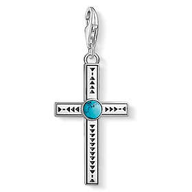 Thomas Sabo Ethnic Cross Turquoise Charm Pendant Berlock (Dam)