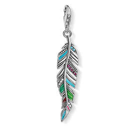 Thomas Sabo Ethnic Feather Silver Charm Pendant Berlock (Women's)