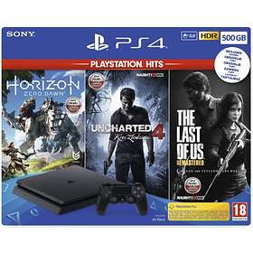 Sony PlayStation 4 (PS4) Slim 500Go (+ Ratchet & Clank + Uncharted 4 +