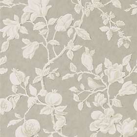 Sanderson Magnolia & Pomegranate Silver Linen (215722)