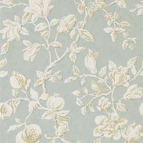 Sanderson Magnolia & Pomegranate Grey Blue Parchment (215724)