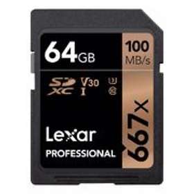 Lexar Professional SDXC Class 10 UHS-I U3 V30 667x 64GB