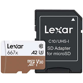 Lexar Professional microSDXC Class 10 UHS-I U3 V30 A2 667x 256GB