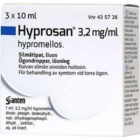 Santen Hyprosan Eye Drops 3x10ml