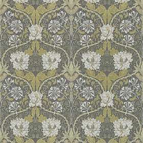 Morris & Co. Archive III Honeysuckle & Tulip Charcoal Gold (214701)