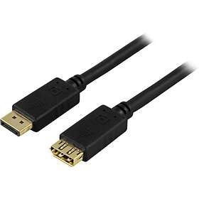 Deltaco DisplayPort - DisplayPort M-F 0,5m