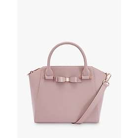 jaelynn bow detail zip tote