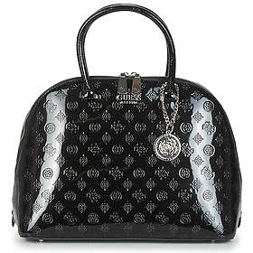 guess peony debossed logo dome satchel