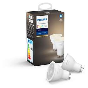 Bild på Philips Hue White LED GU10 2700K 400lm 5,2W 2-pack