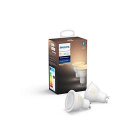 Philips Hue White Ambiance BT 350lm 6500K GU10 5W 2-pack (Kan dimmes)