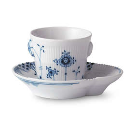 Royal Copenhagen Blue Elements Espressokopp med fat 9cl