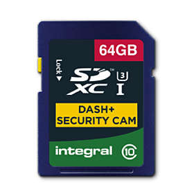Integral Dashcam and Security Camera SDXC Class 10 UHS-I U3 64GB